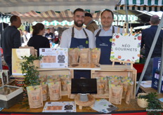 Rafael Martins en David Hermange bij Néo Gourmets - koekjes zonder toegevoegde suikers.